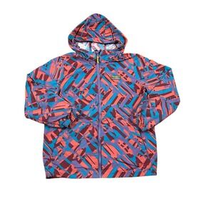 LL.Bean Women's Large Mountain‎ Classic Windbreaker Jacket Print Geometric